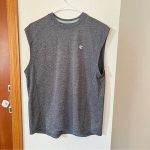 Champion Power-Dry Men’s Medium Gray Sleeveless Athletic Workout Tank